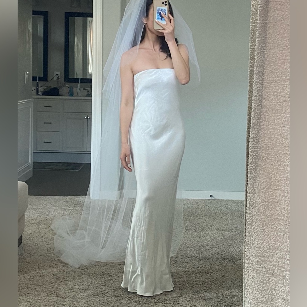 Bec + Bridge Moon Dance Strapless Dress in Ivory